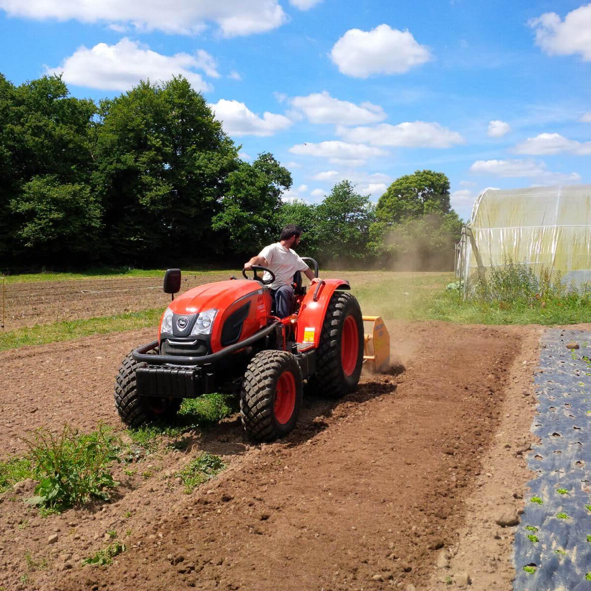 Compact tractor for commercial farming from Kioti